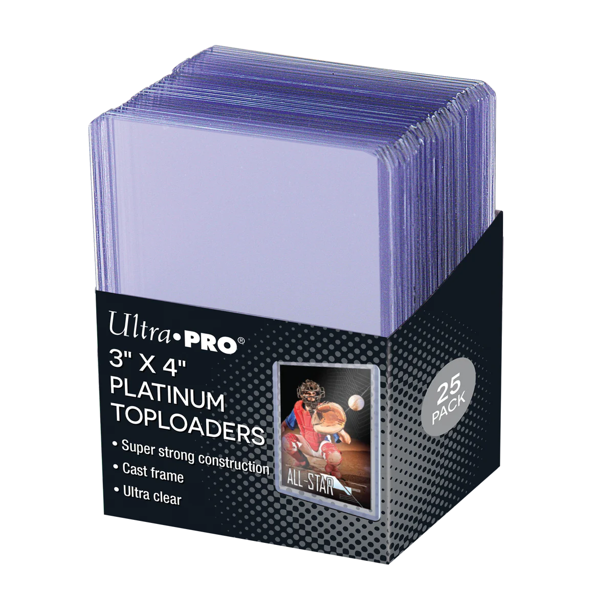 Ultra Pro Platinum Toploaders 3"x4"