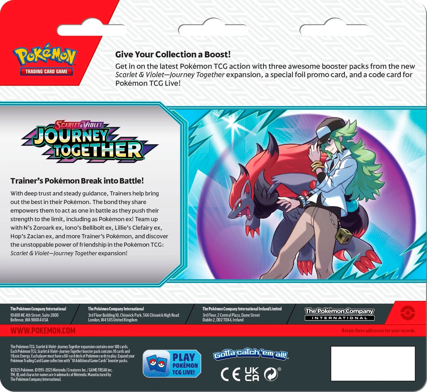 Pokémon Journey Together 3-Pack Blister