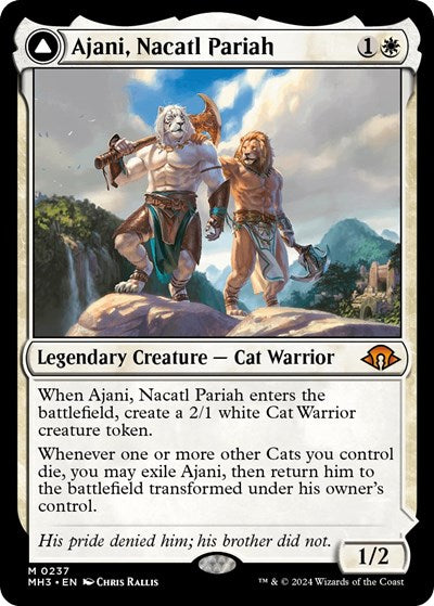Magic - Ajani, Nacatl Pariah // Ajani, Nacatl Avenger (MH3 #237, normal, EN, NM)