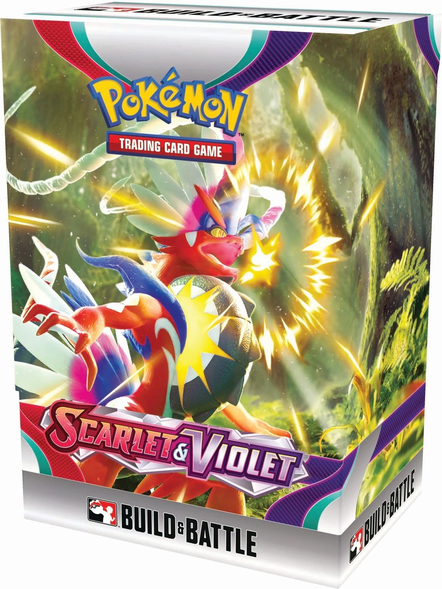 Pokémon Scarlet & Violet Build and Battle Box inner sleeve turned slightly to the left