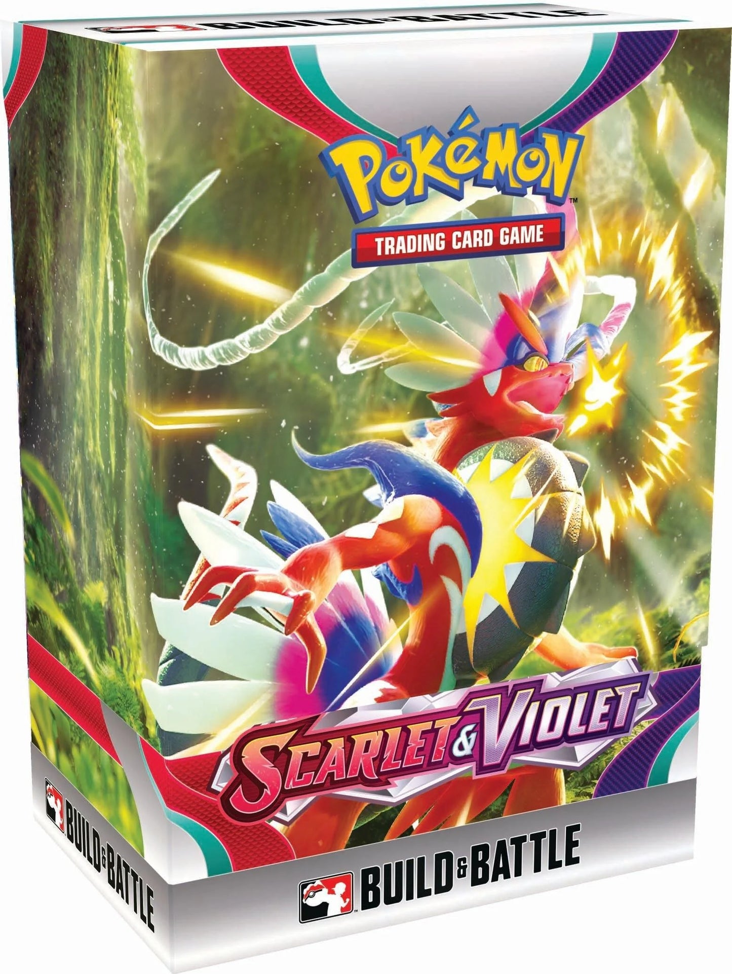 Pokémon Scarlet & Violet Build and Battle Box inner sleeve turned slightly to the right