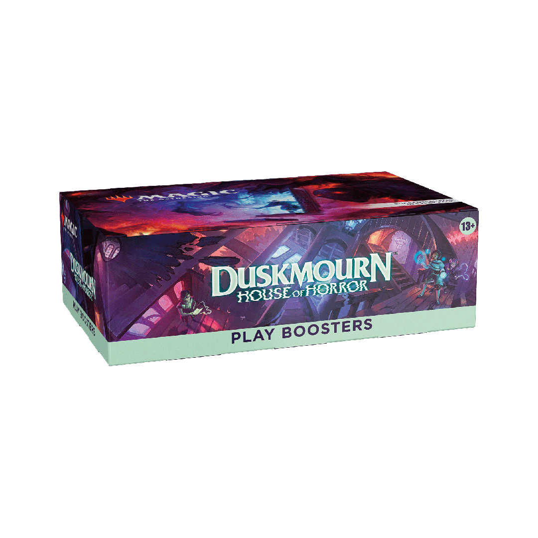 Duskmourn House of Horror play boosters box on a white background