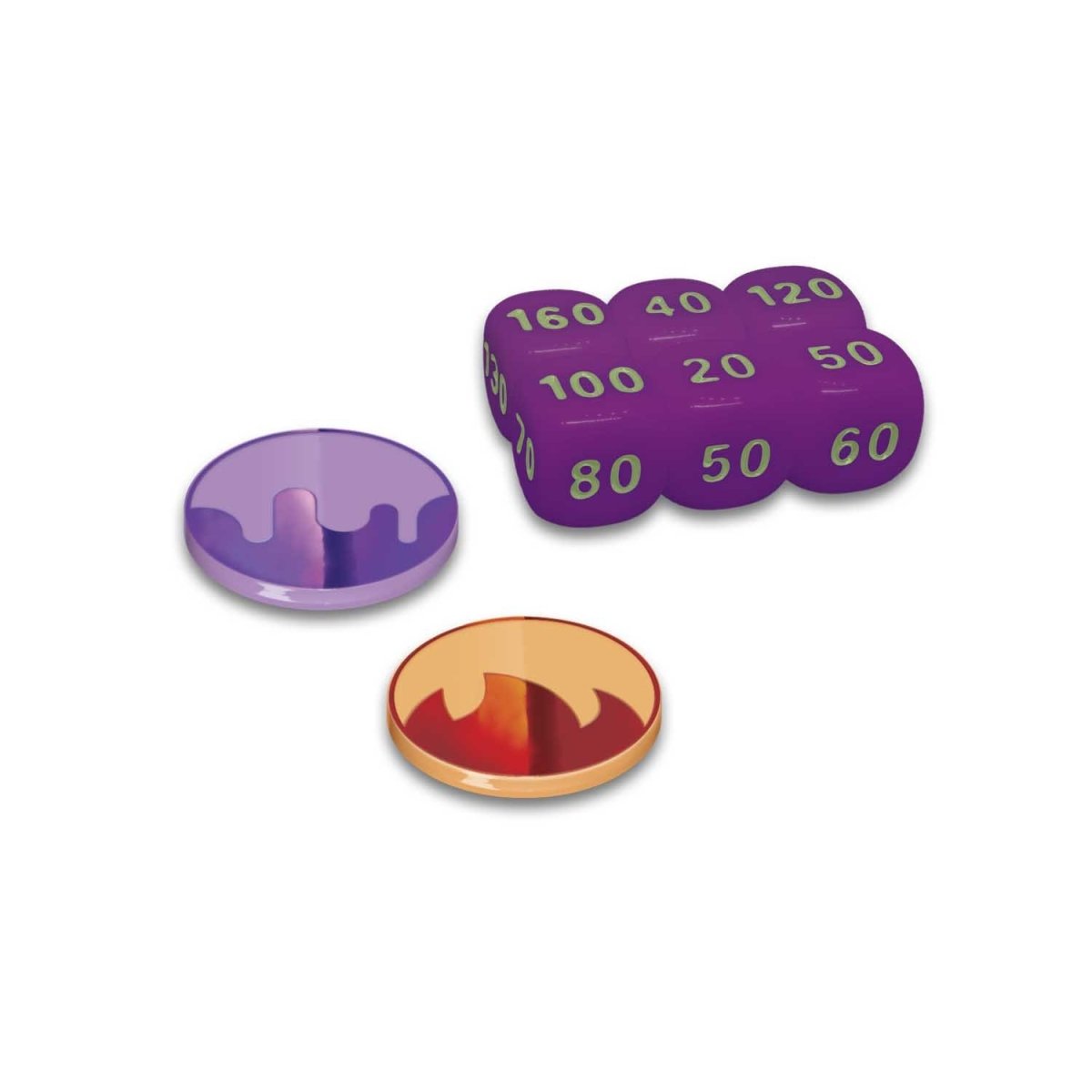 Damage dice and hit markers