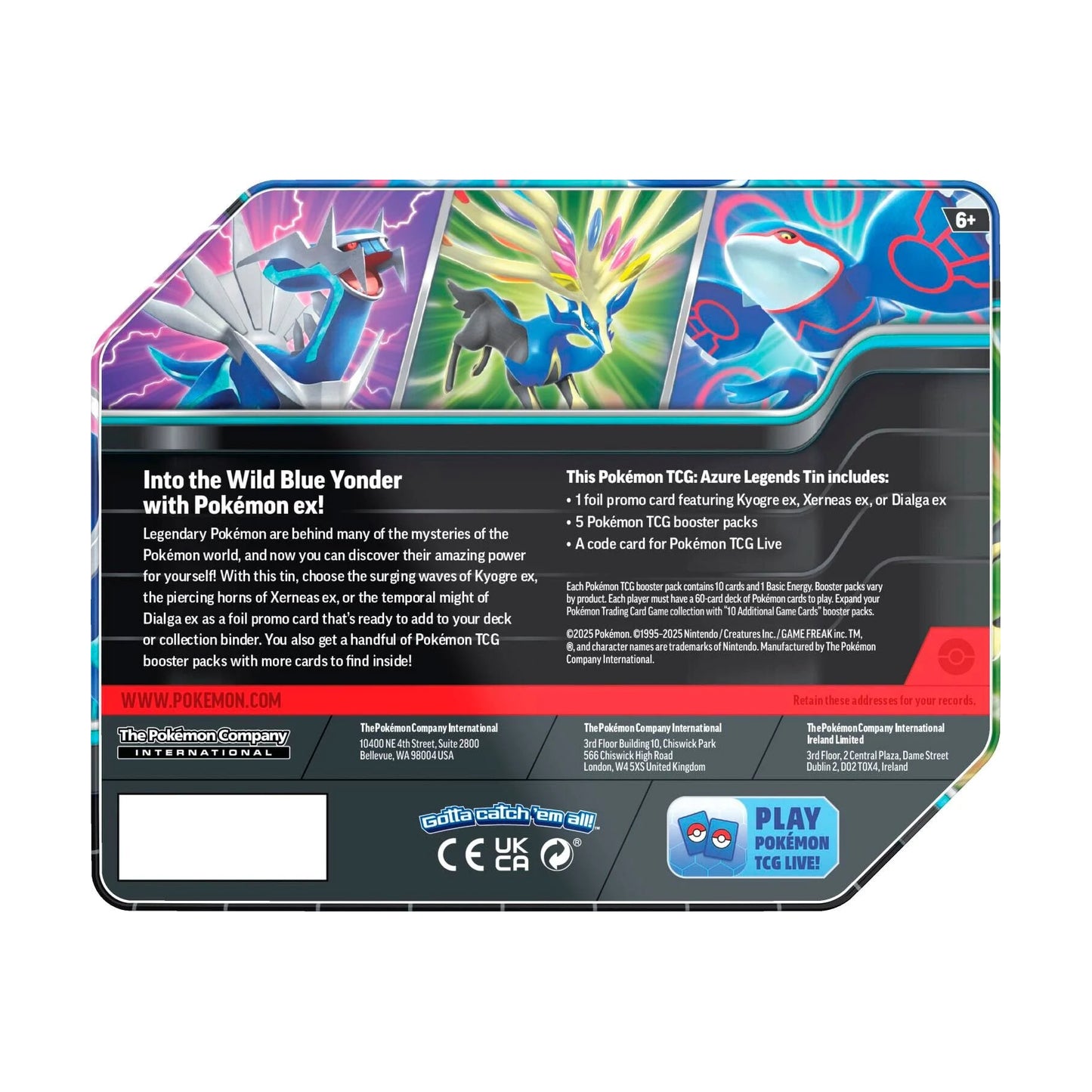 Azure Legends tin rear