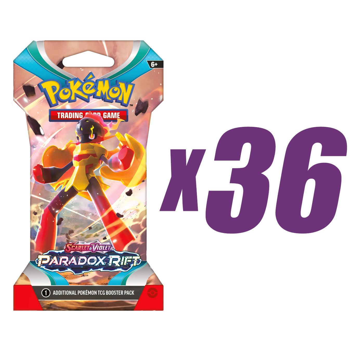 Pokémon Paradox Rift Sleeved Booster Pack (Random Art) x 36