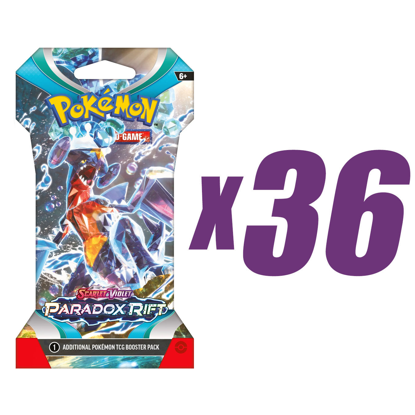 Pokémon Paradox Rift Sleeved Booster Pack (Random Art) x 36