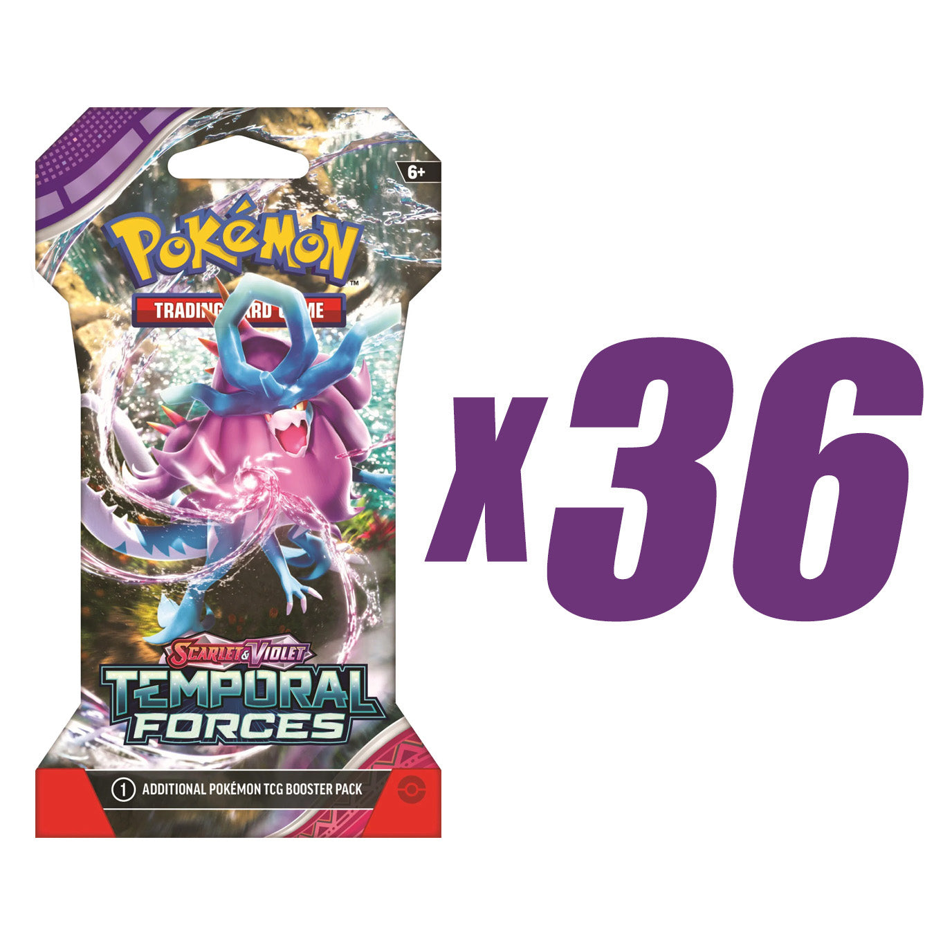 Pokémon Temporal Forces Sleeved Booster Pack (Random Art) x 36