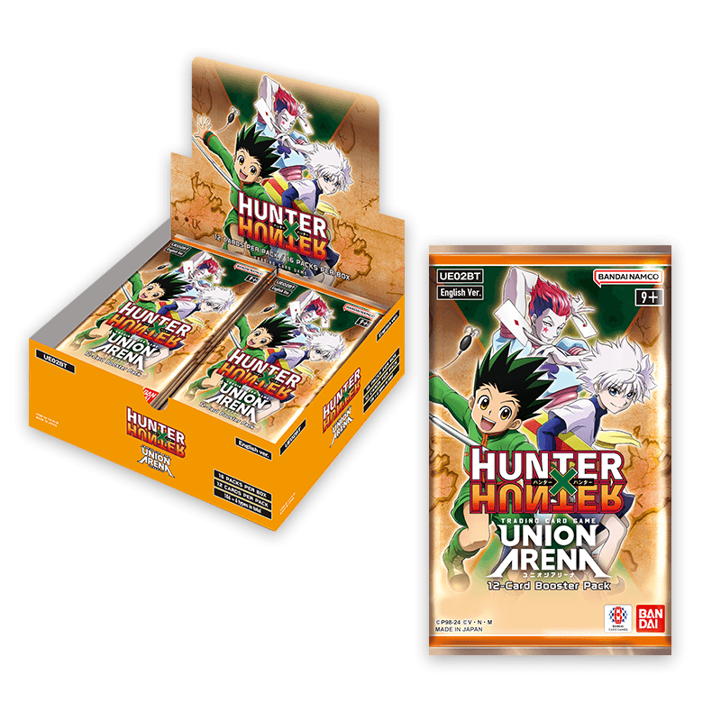 Union Arena Hunter x Hunter booster display box and booster pack