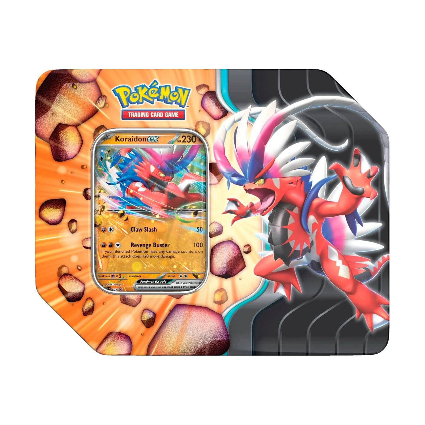 Slashing Legends Tin - Koraidon ex (front)