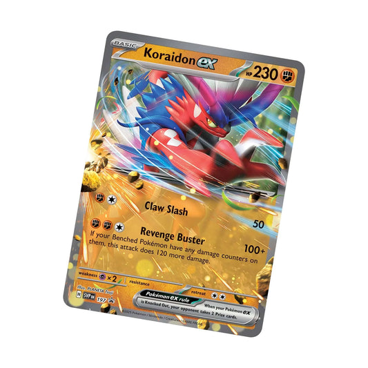 Slashing Legends Tin - Koraidon ex (front)