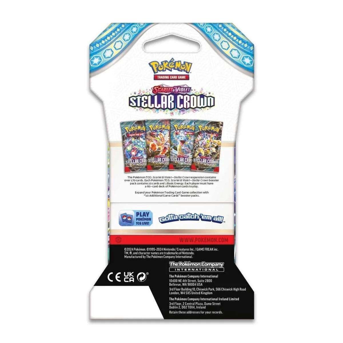 Pokémon Stellar Crown Sleeved Booster Pack (Random Art)