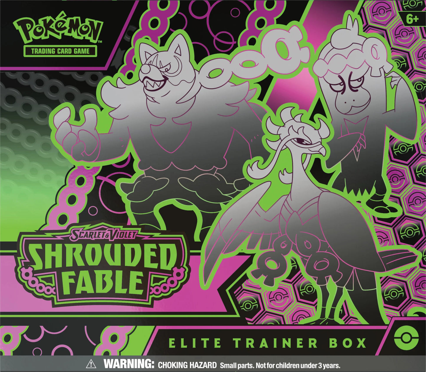 Pokémon Shrouded Fable Elite Trainer Box front view (straight on)