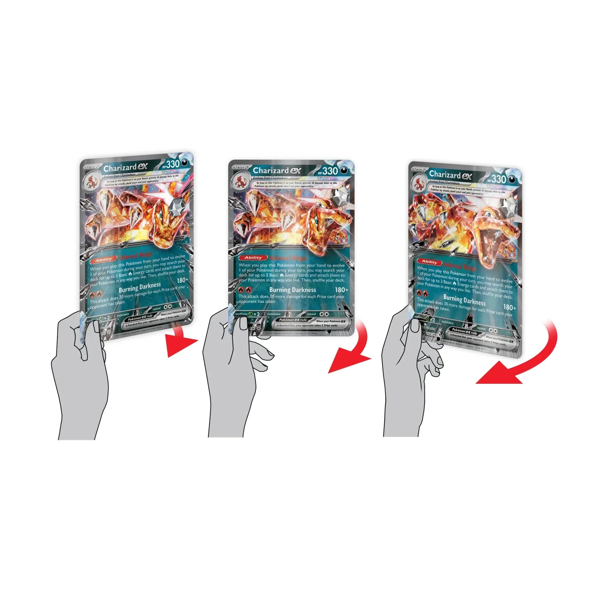 Lenticular Charizard ex jumbo card