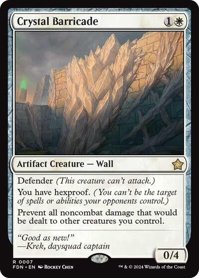 Magic - Crystal Barricade (FDN #7, normal, EN, NM)