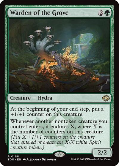 Magic - Warden of the Grove (TDM #166, normal, EN, NM)