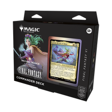 MAGIC THE GATHERING Final Fantasy Commander Deck packaging with character illustration and card.