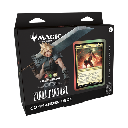 MAGIC: THE GATHERING Final Fantasy Commander Deck packaging with character illustration and card.