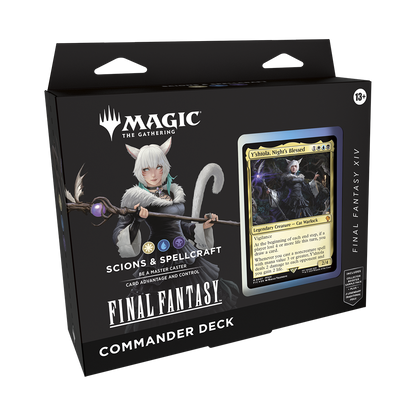 MAGIC: THE GATHERING Final Fantasy Commander Deck packaging with character and card illustration.