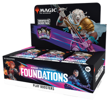 Magic: The Gathering Foundations Play booster display, open for display