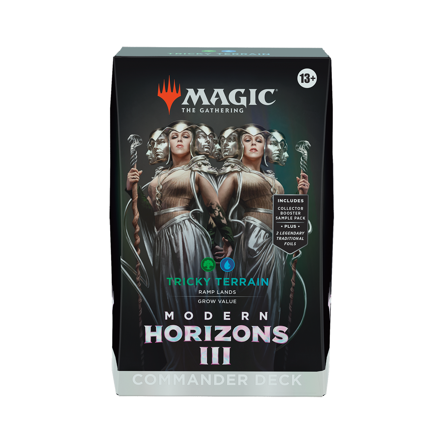Magic: The Gathering Modern Horizons III Commander Deck packaging on a white background