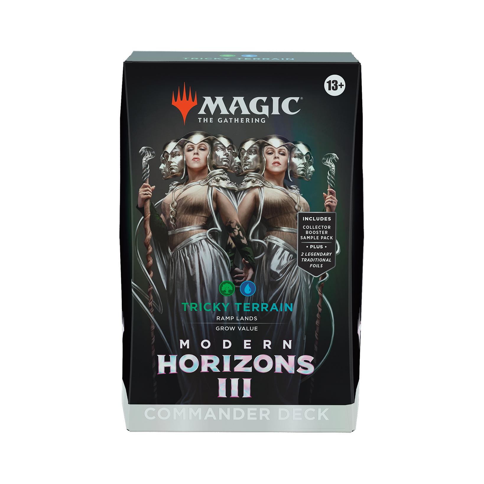 Magic: The Gathering Modern Horizons III Commander Deck packaging on a white background