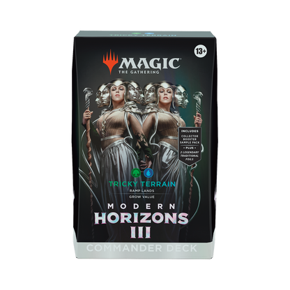 Magic: The Gathering Modern Horizons III Commander Deck packaging on a white background