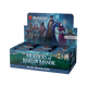 Display box of 'Murders at Karlov Manor' play boosters for 'Magic: The Gathering' on a white background.