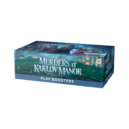 Board game box for 'Murders at Karlov Manor' on a white background