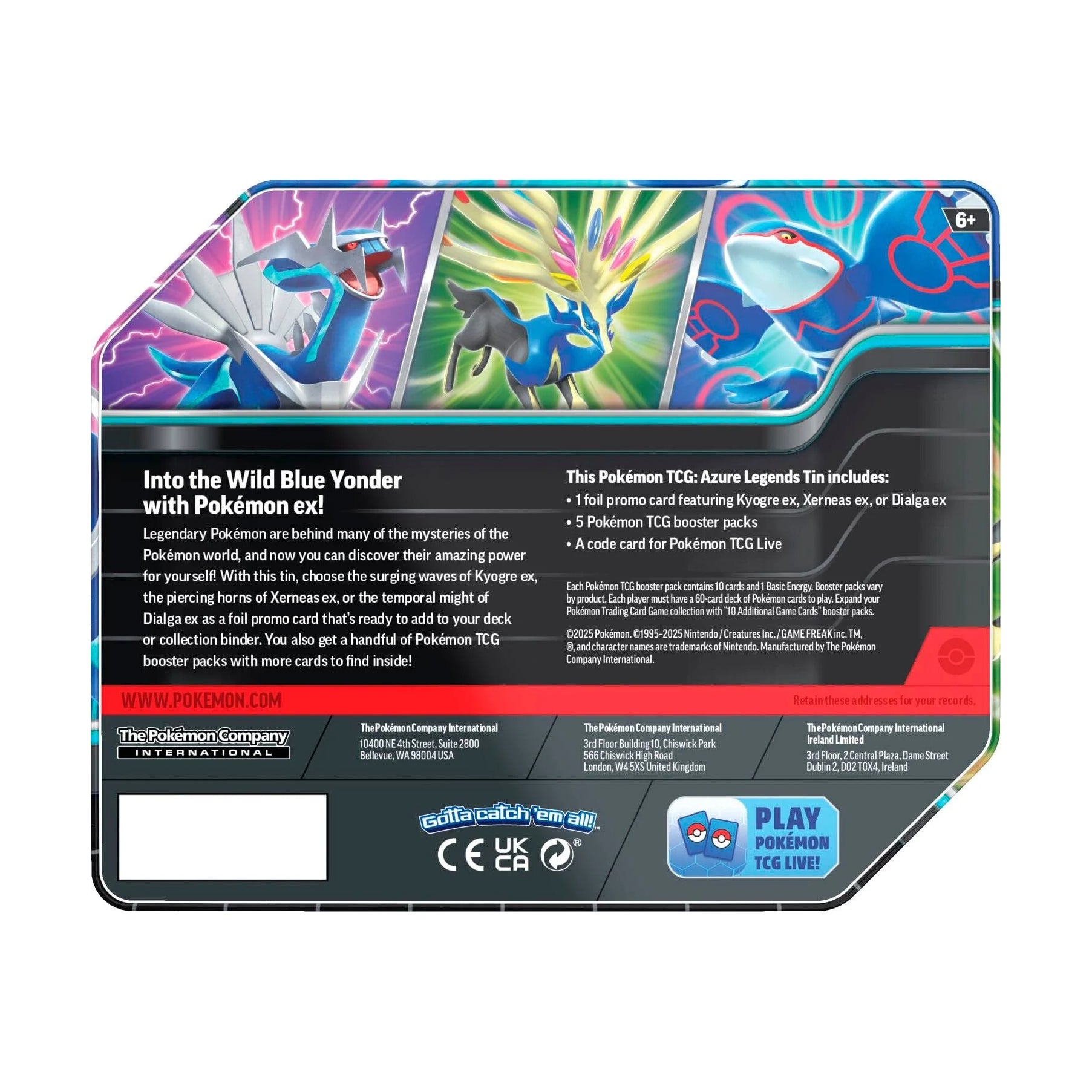 Azure Legends tin rear
