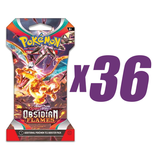 Obsidian Flames sleeved booster pack with Charizard x36