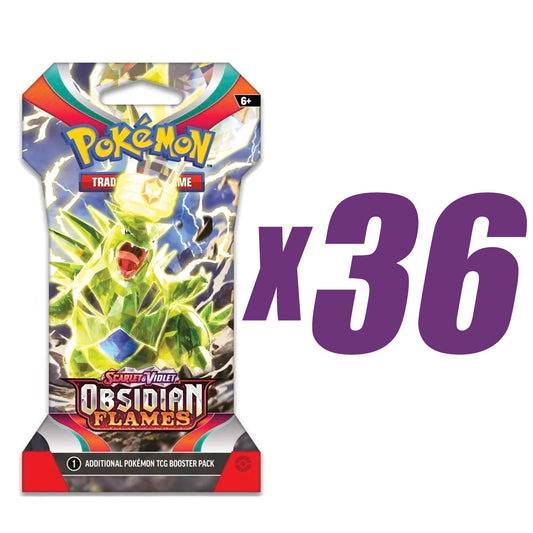 Obsidian Flames sleeved booster pack with Charizard x36