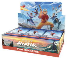 Magic: The Gathering Avatar the Last Airbender play booster display, open for display