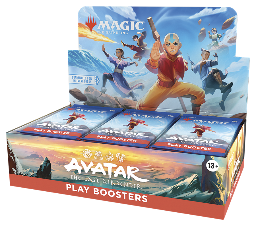 Magic: The Gathering Avatar the Last Airbender play booster display, open for display