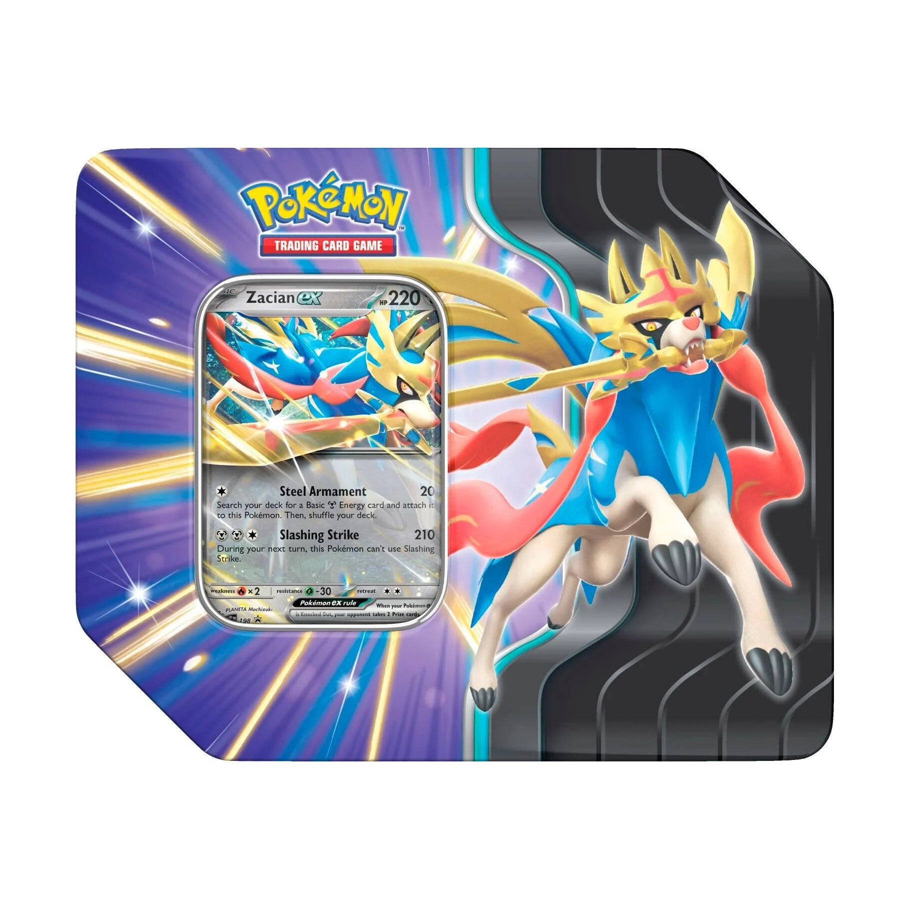 Slashing Legends Tin - Zacian ex (front)